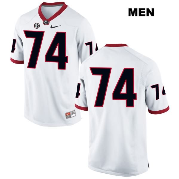 Georgia Bulldogs Men's Ben Cleveland #74 NCAA No Name Authentic White Nike Stitched College Football Jersey YYB5156IF